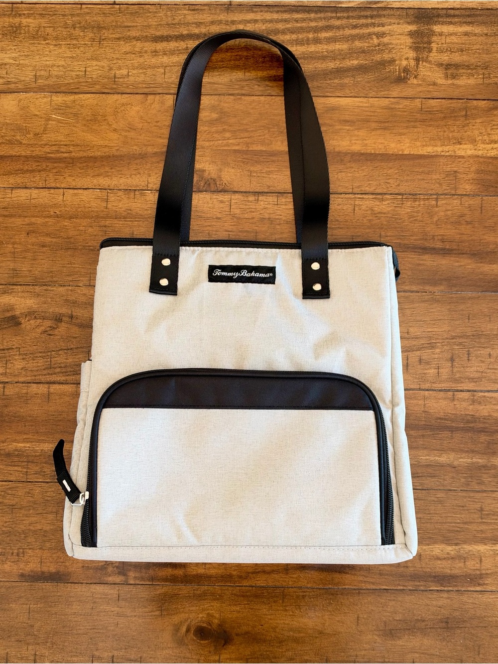 Tommy Bahama Gray and Black Insulated Cooler Bag